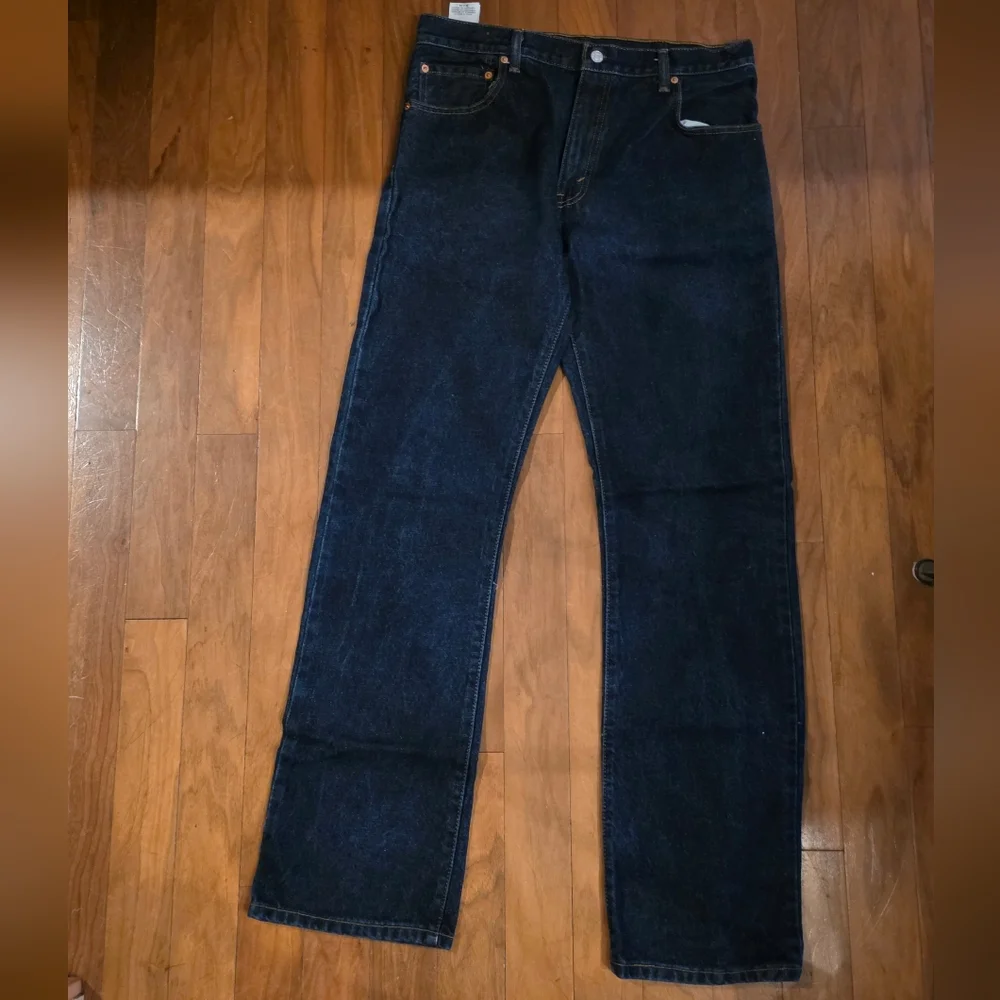 Levi's Men's 517 Dark Blue Straight Jeans 34x34 - Picture 4 of 8